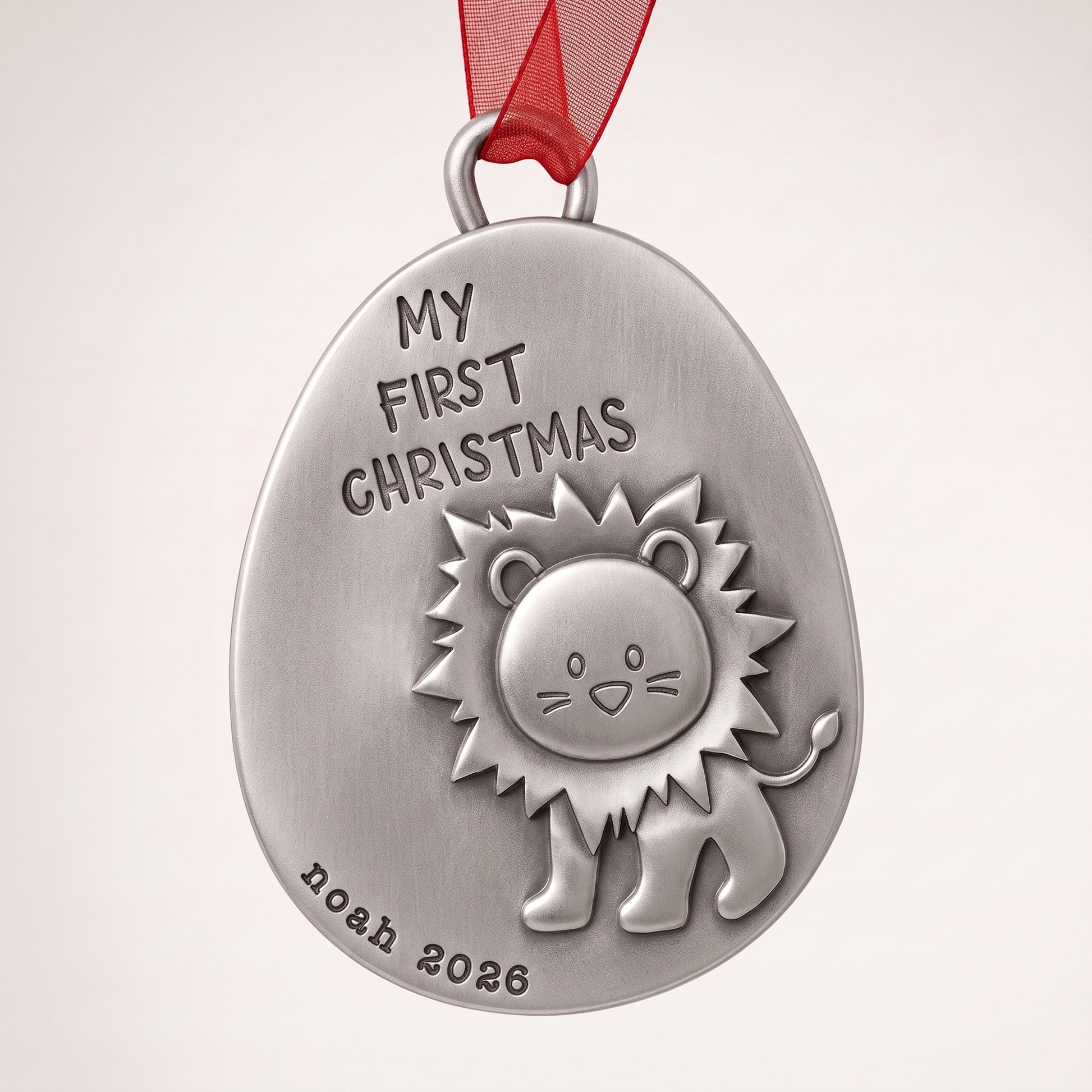 Playful Lion First Christmas Ornament (Pewter) - Lisa Leonard Designs