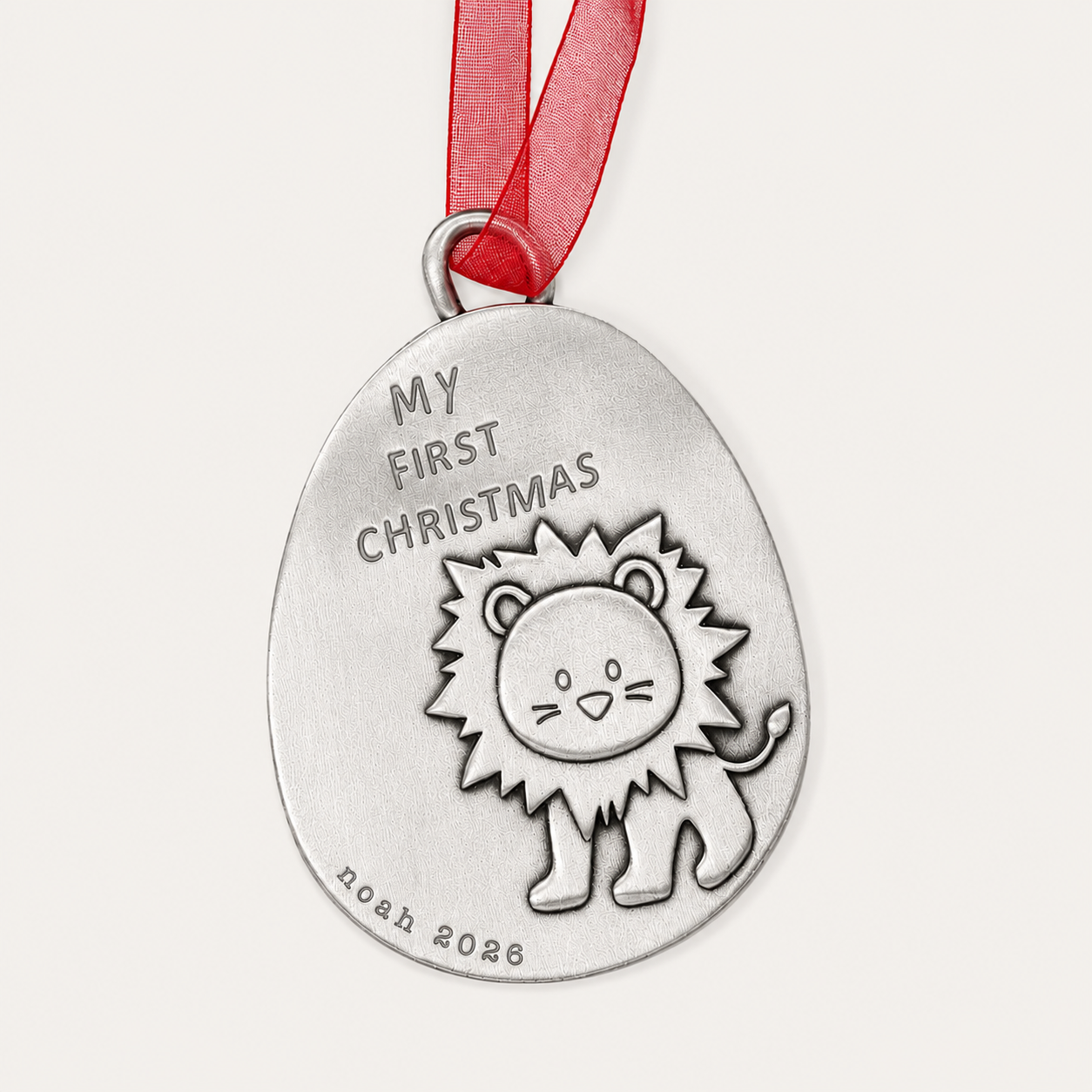 Playful Lion First Christmas Ornament (Pewter) - Lisa Leonard Designs