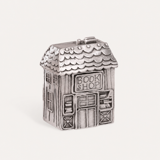 Cozy Book Shop Winter Wonderland Village (Pewter)
