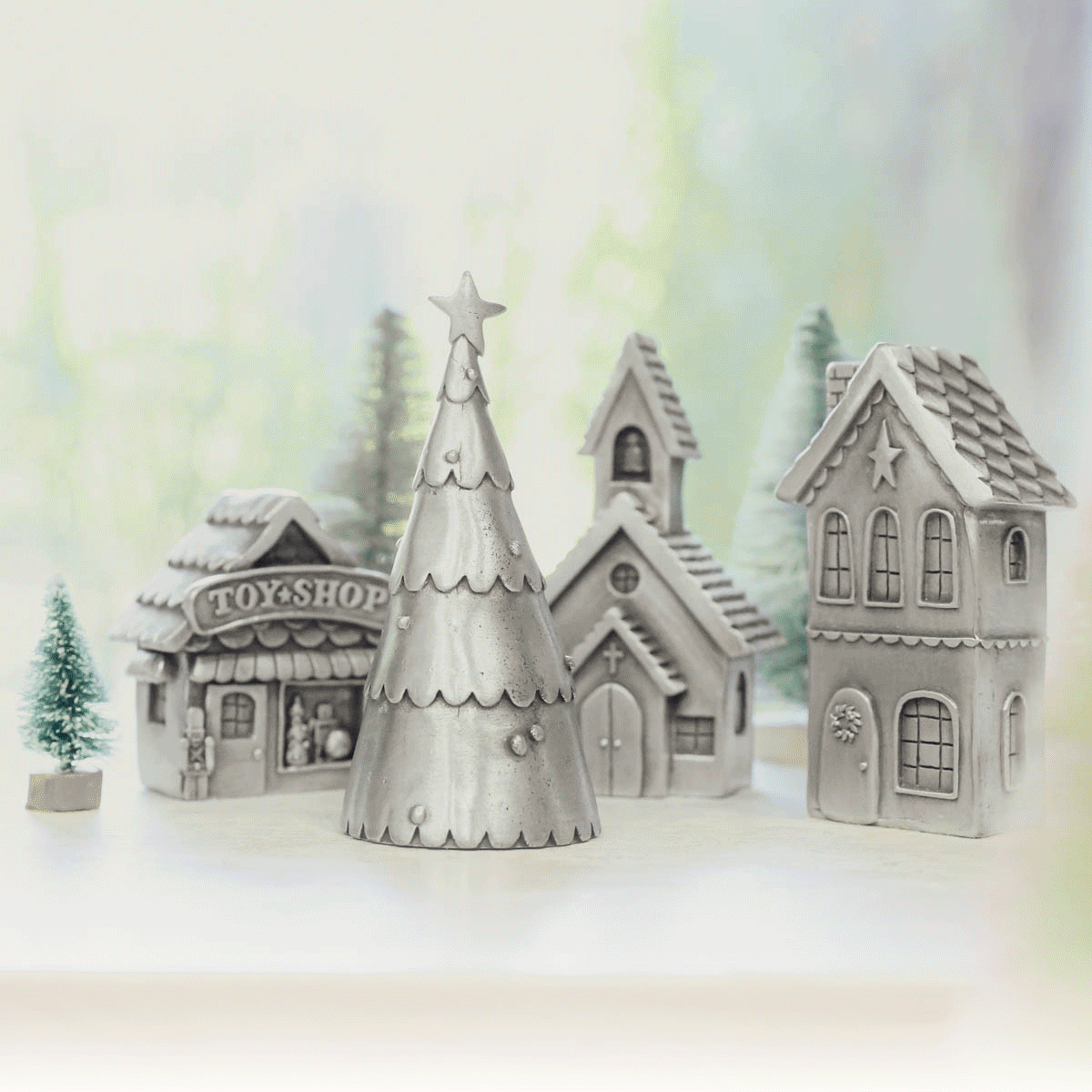 Winter Wonderland Village Set (Pewter)