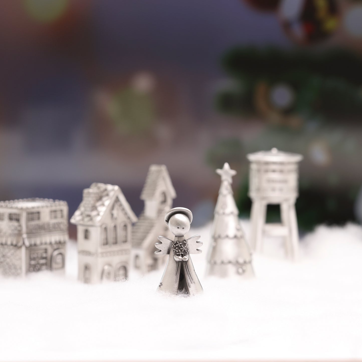 Freshly Picked Angel With Flowers (Pewter)