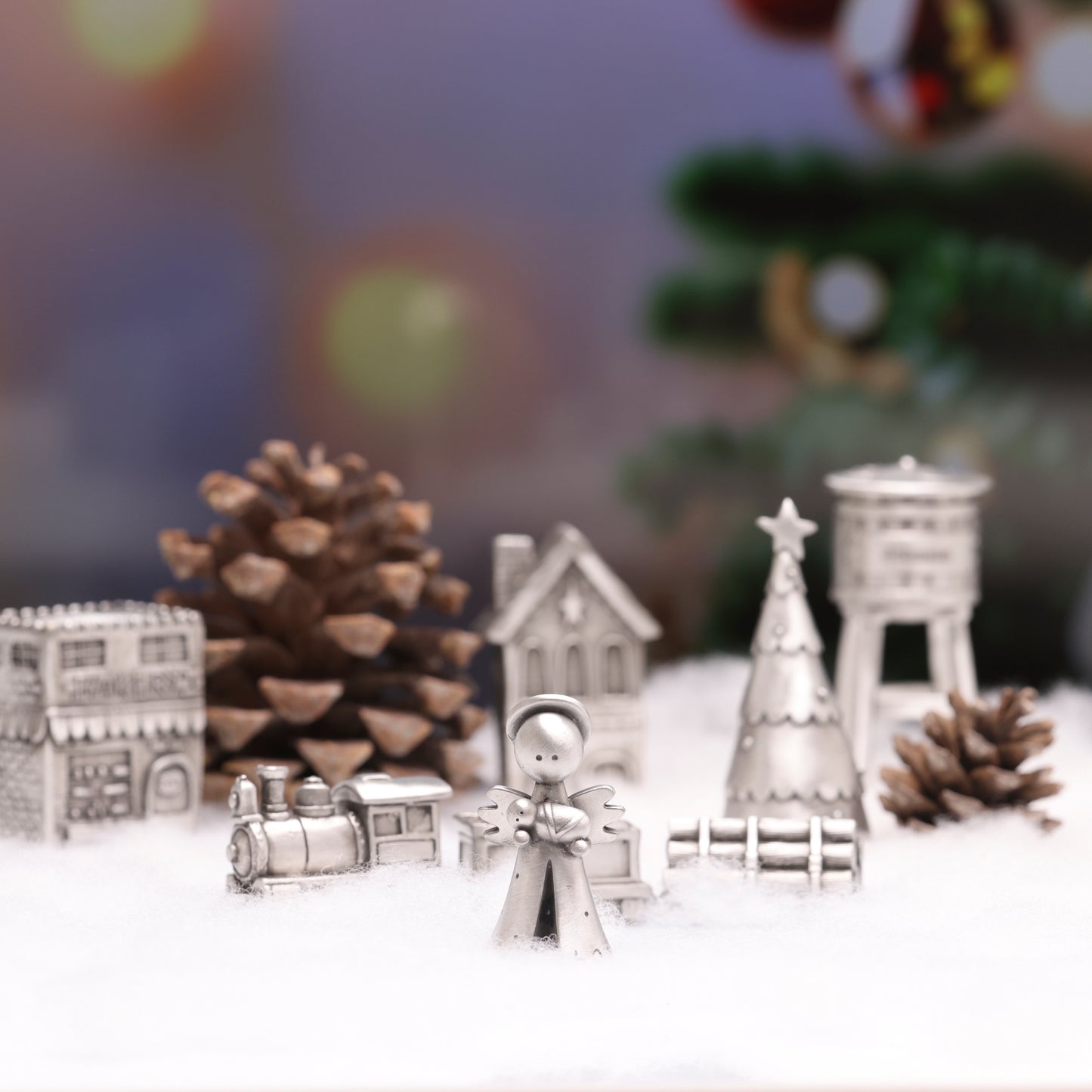 Safely Held Angel With Baby (Pewter)