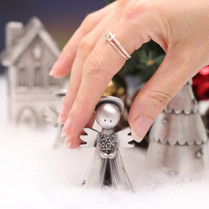 Freshly Picked Angel With Flowers (Pewter)