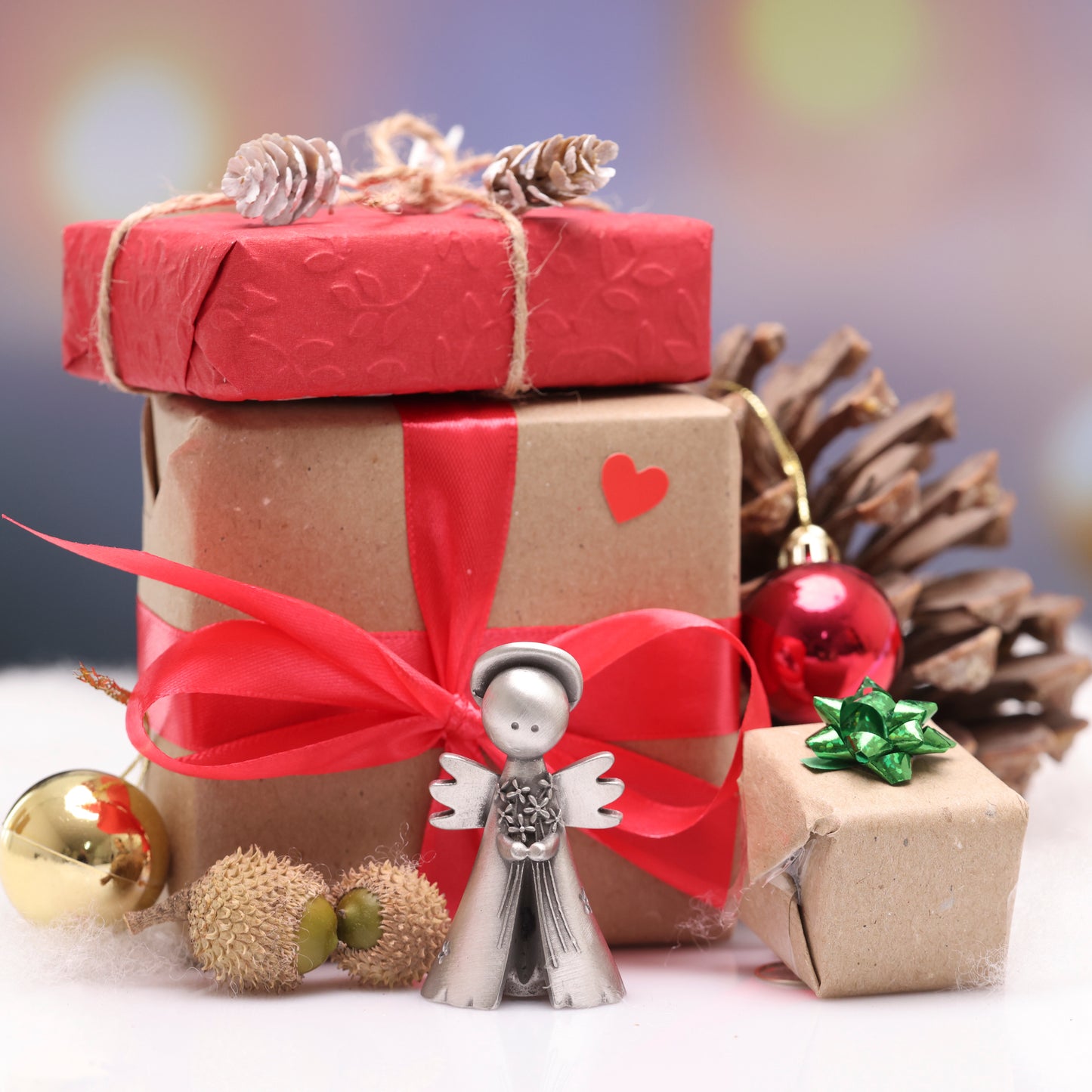 Freshly Picked Angel With Flowers (Pewter)