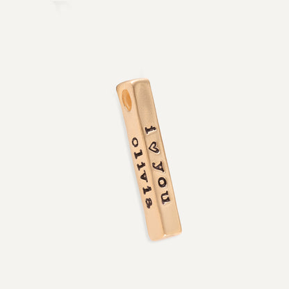 What Matters Most Charm - 4 sides (9K Solid Gold)