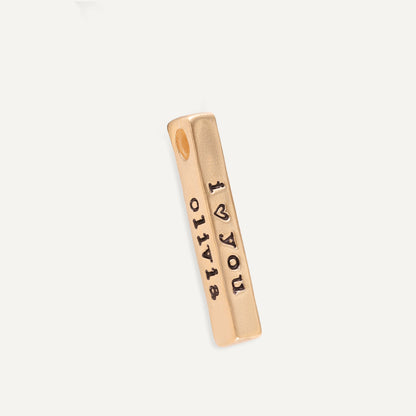 What Matters Most Charm - 2 Sides (14K Solid Gold)
