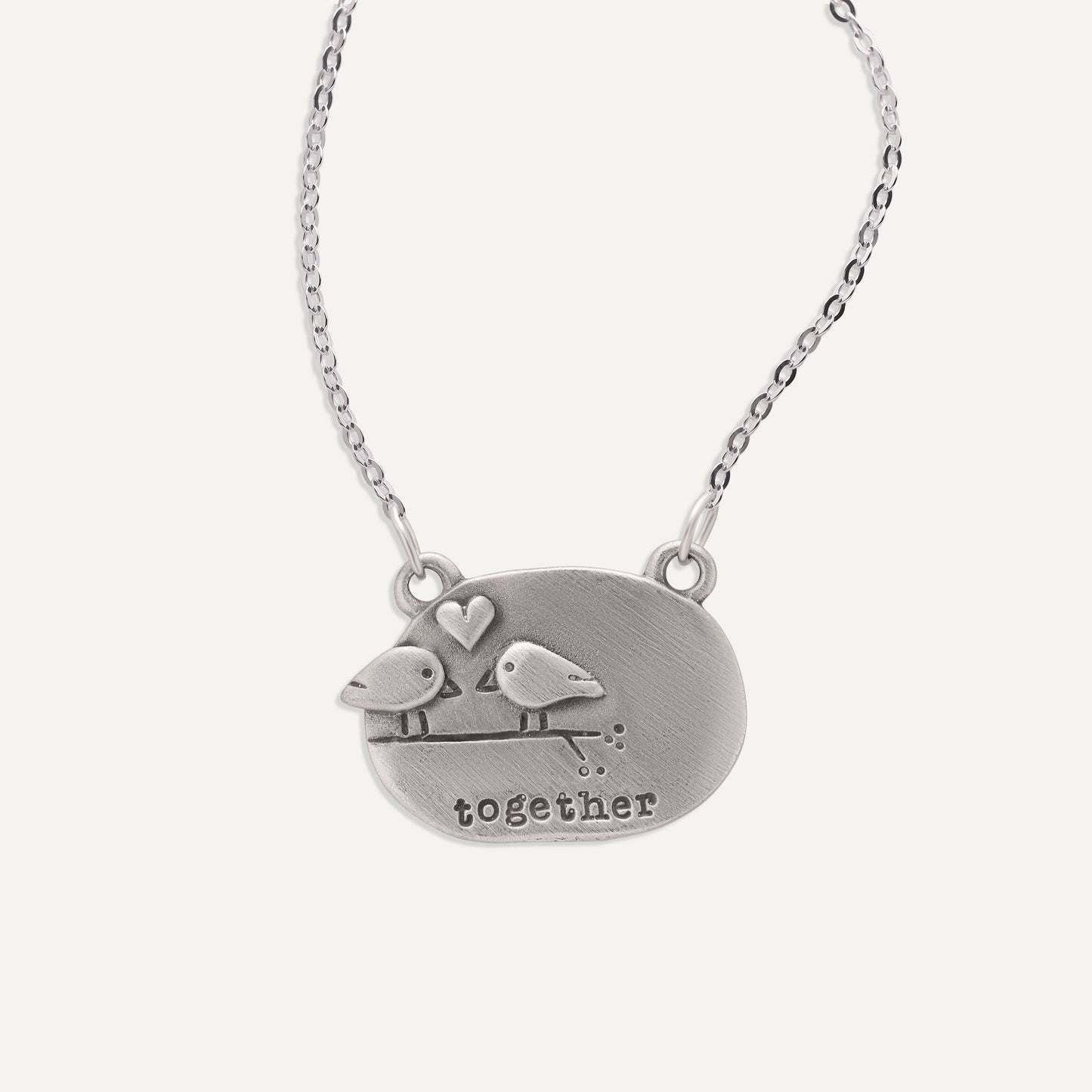 Better Together Necklace (Pewter)