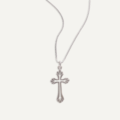 Resurrection Cross Necklace (Sterling Silver)