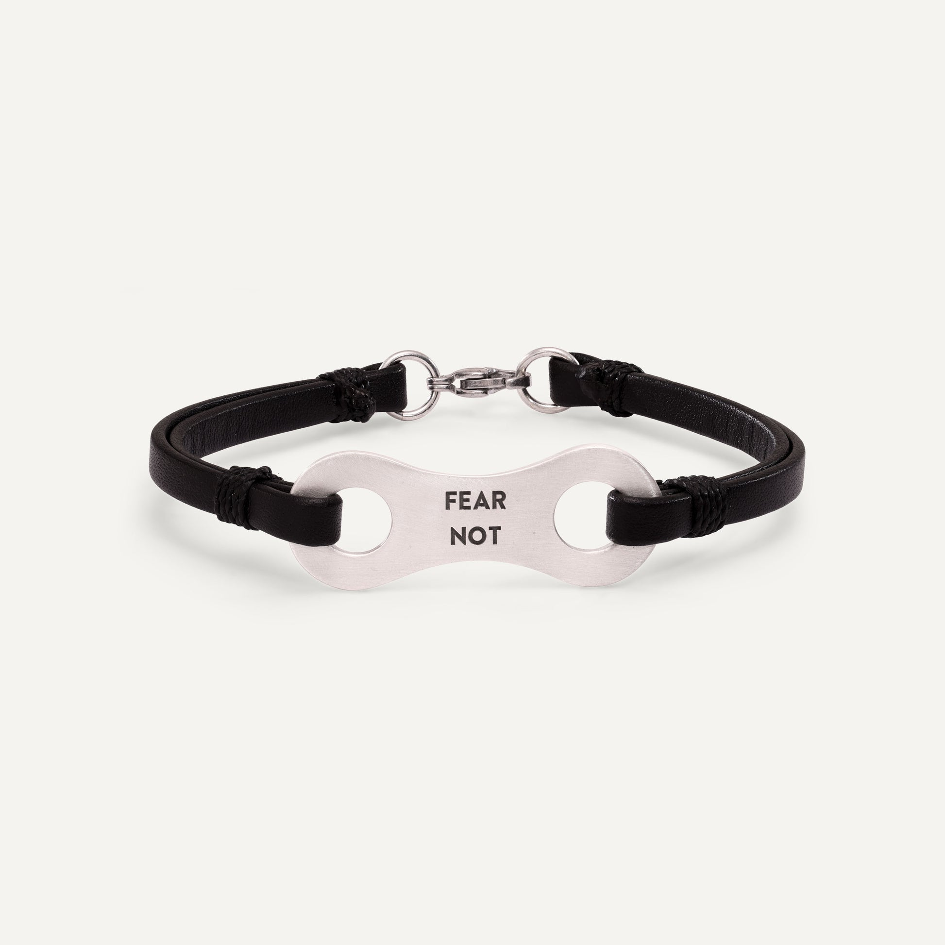 Linked Together Leather Bracelet (Black) - Lisa Leonard Designs