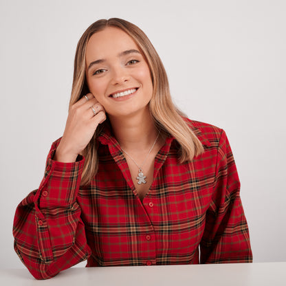 Mr. Gingerbread Necklace (Pewter)