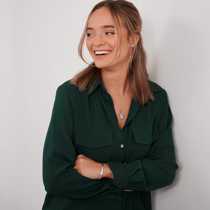 Gingerbread House Necklace (Pewter)