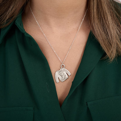 Woolen Sweater Necklace (Pewter)