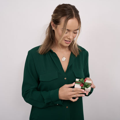 Woolen Sweater Necklace (Pewter)