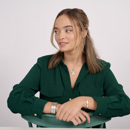 Angel Of Love Necklace (Pewter)