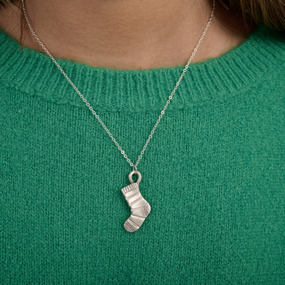 Fill The Stocking Necklace (Pewter)
