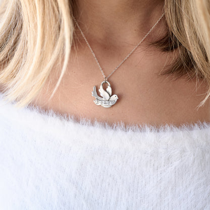 Bird Of Peace Necklace (Pewter)