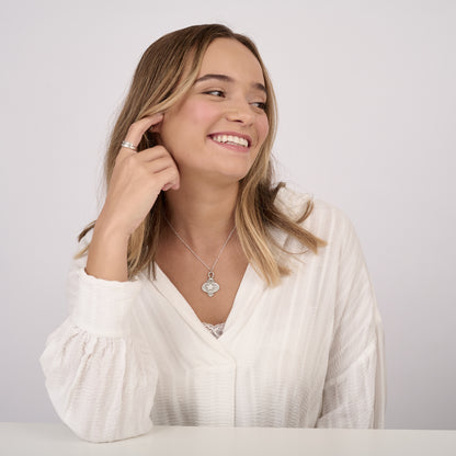 Vintage Ornament Necklace (Pewter)