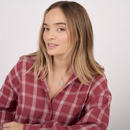 Village Church Necklace (Pewter)