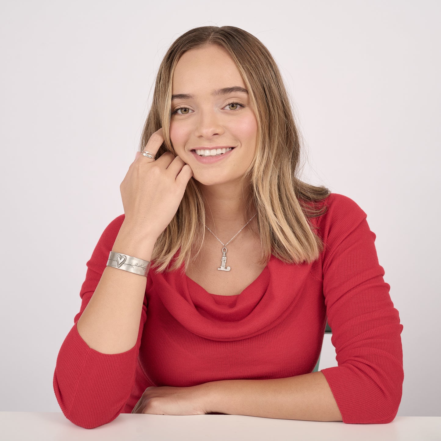 Glow By Candlelight Necklace (Pewter)