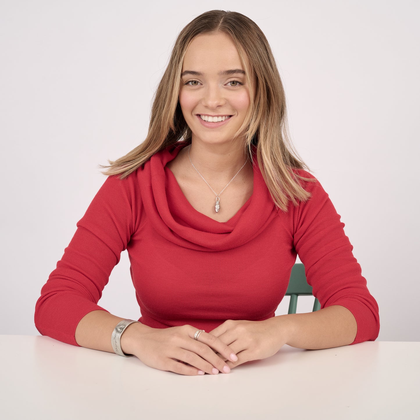 Christmas Bulb Necklace (Pewter)