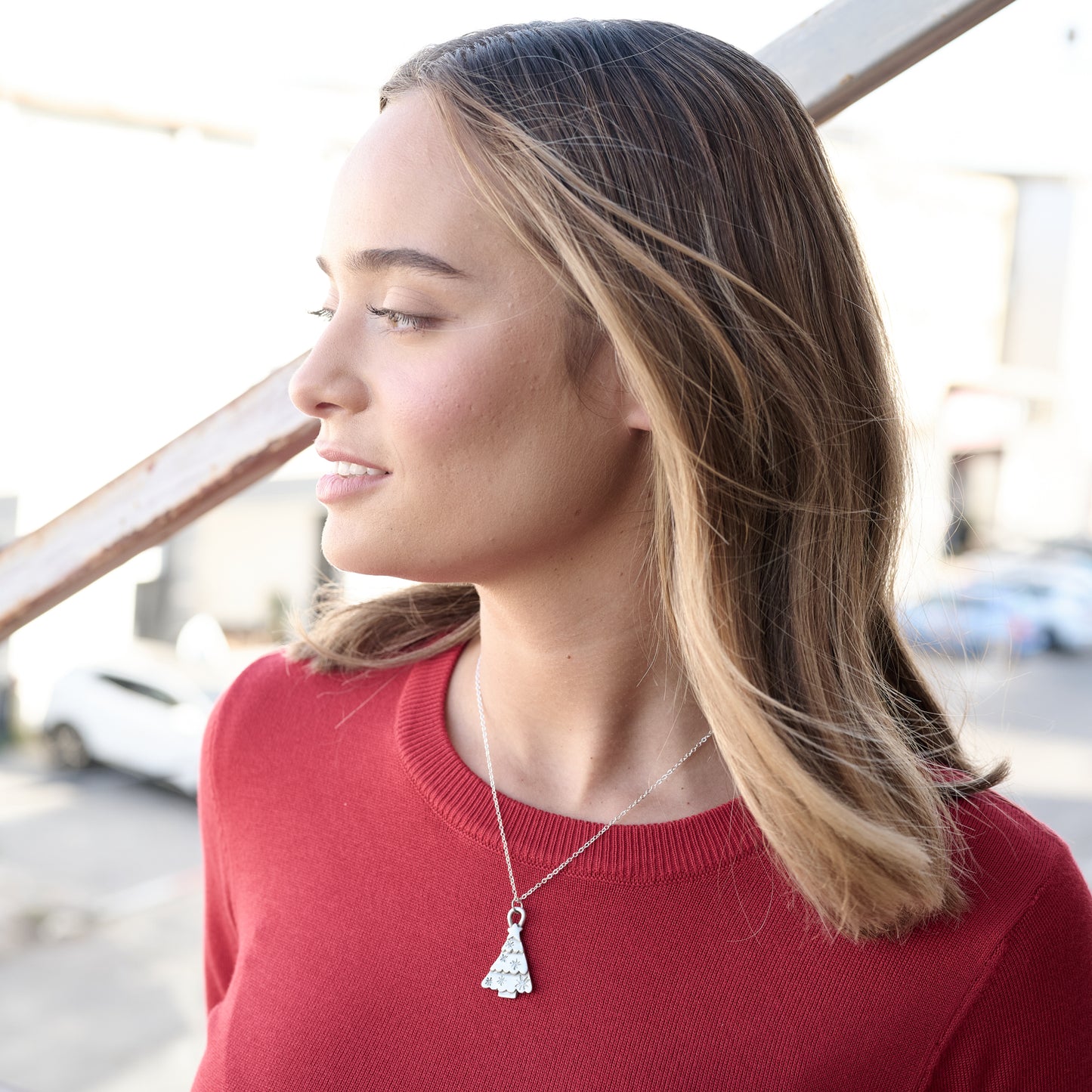 Whimsical Tree Necklace (Pewter)