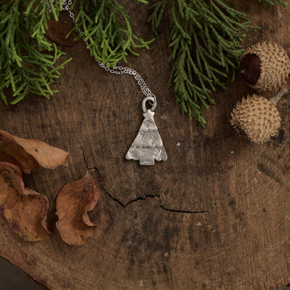 Whimsical Tree Necklace (Pewter)
