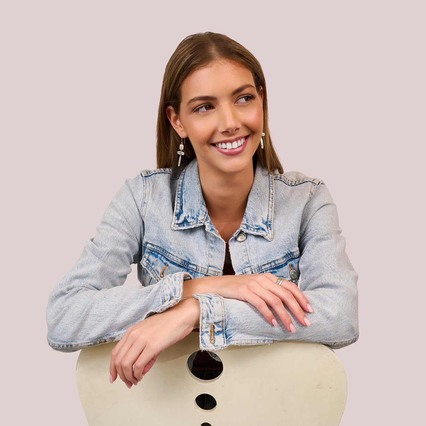 Floral Drop Earrings (Sterling Silver)