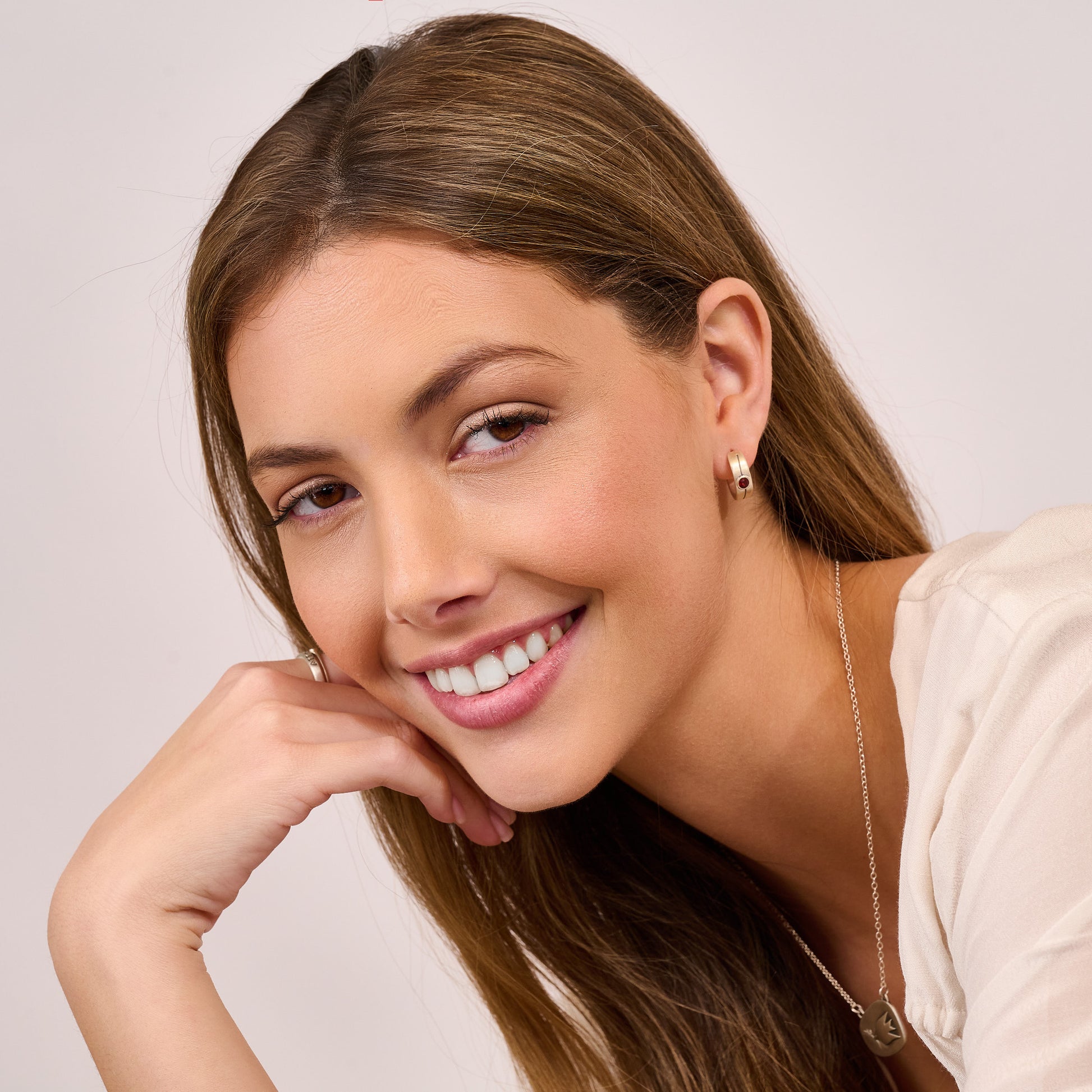 Pinstripe Classic Hoop Earrings (Sterling Silver) - Lisa Leonard Designs