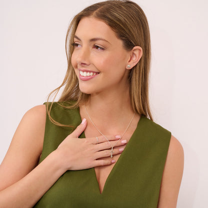 Faith Over Fear Stud Earrings (Sterling Silver)