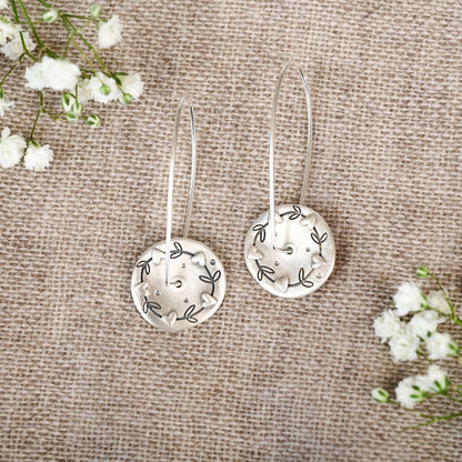Beloved Button Earrings (Sterling Silver)
