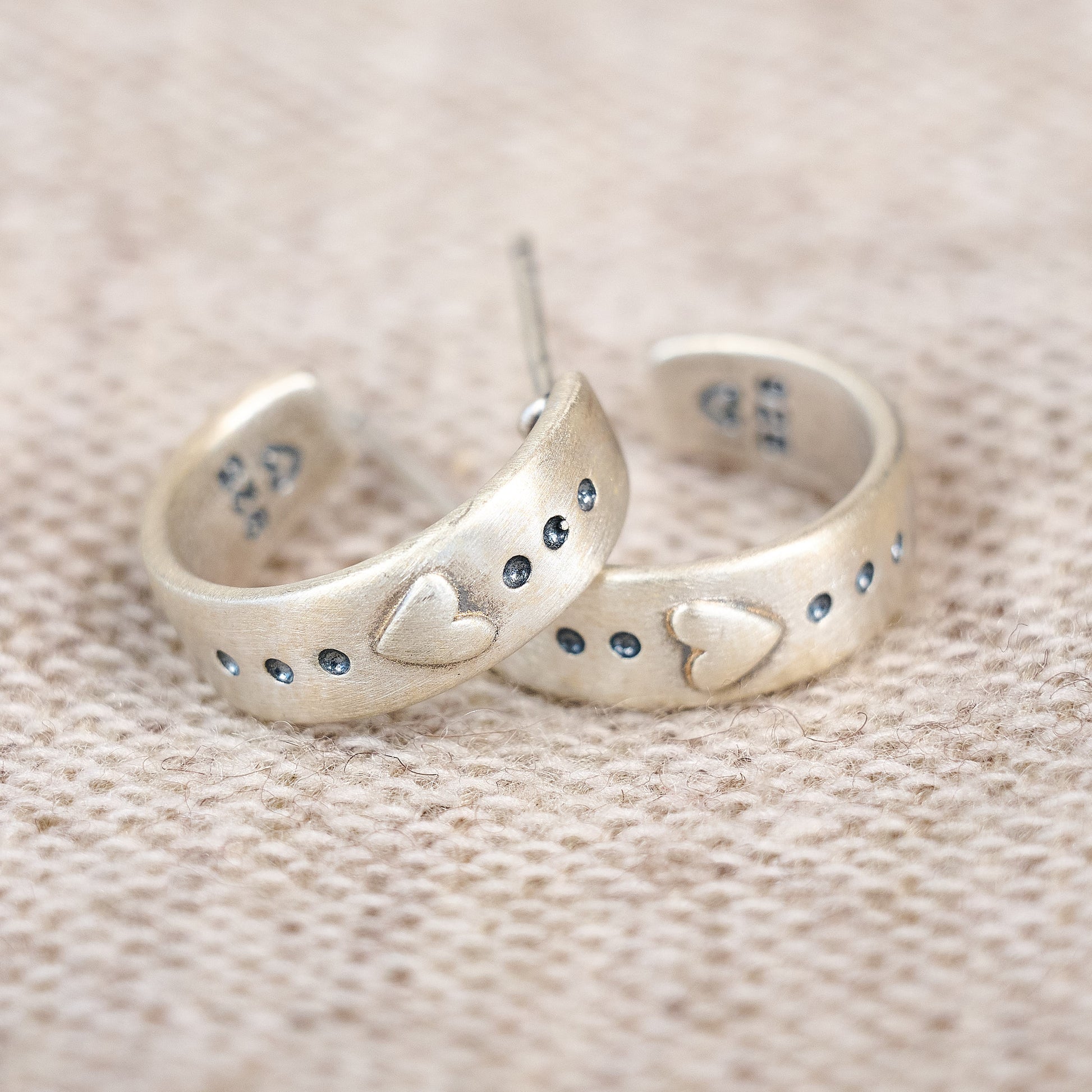 Spark Of Love Classic Hoop Earrings (Sterling Silver) - Lisa Leonard Designs