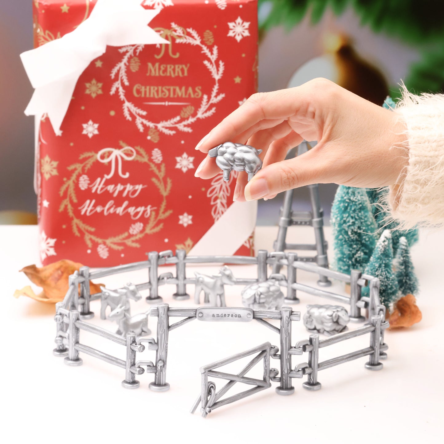 Cozy Corral Winter Wonderland Village Add-On (Pewter)