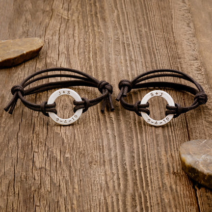 Lasting Bond Bracelet Set (Black)