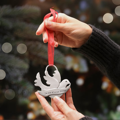 Bird Of Peace Ornament (Pewter)