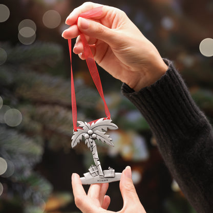 Coastal Christmas Ornament (Pewter)