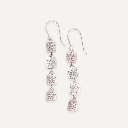 Dainty Wildflowers Drop Earrings (Sterling Silver)