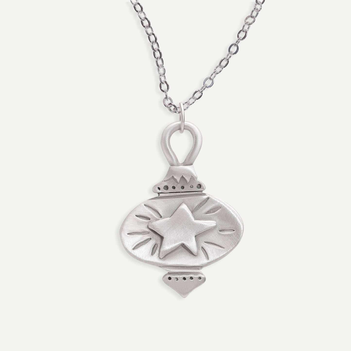 Vintage Ornament Necklace (Pewter)