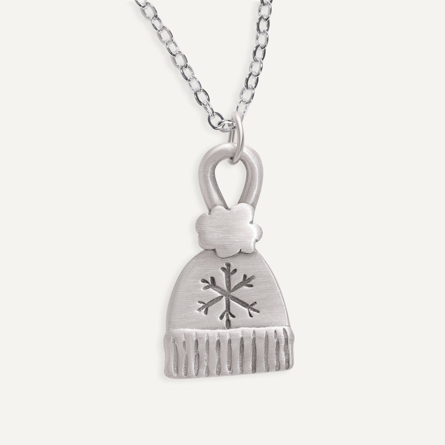Winter Cap Necklace (Pewter)