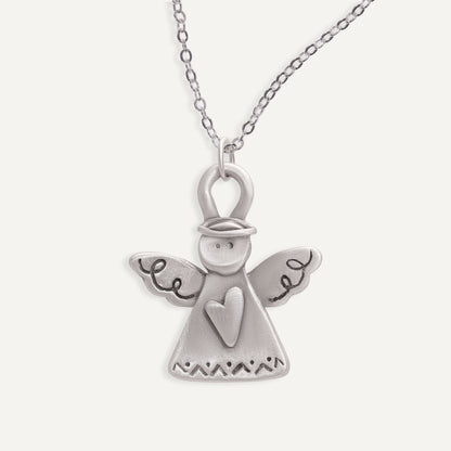 Angel Of Love Necklace (Pewter)