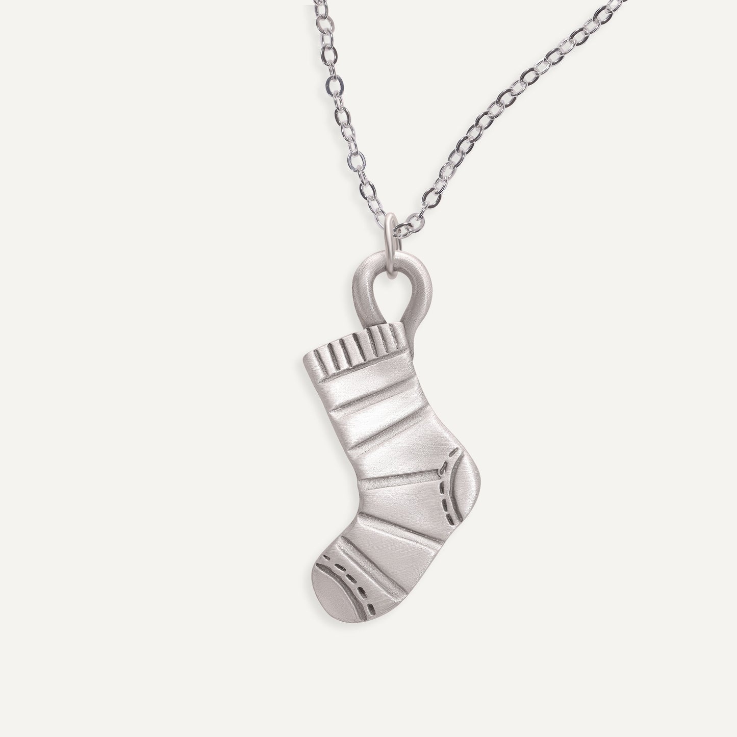 Fill The Stocking Necklace (Pewter)