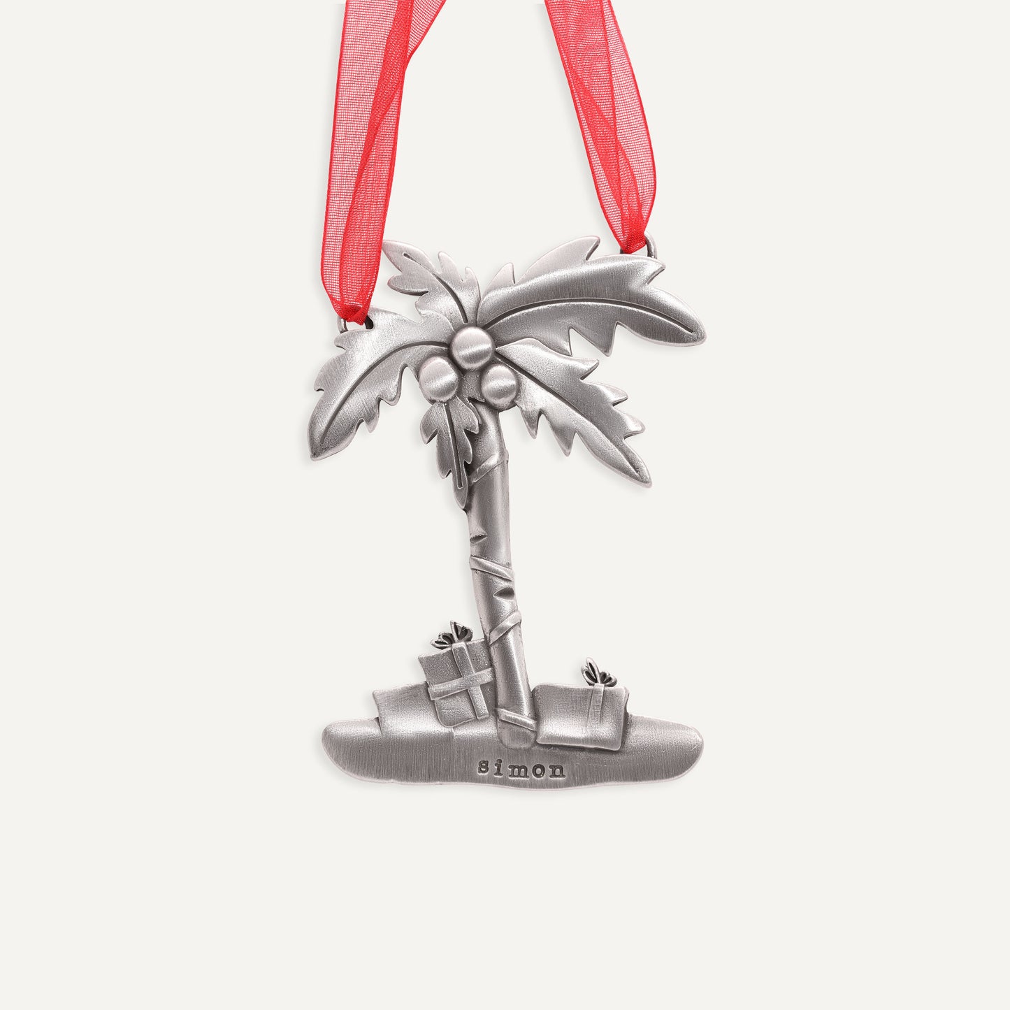 Coastal Christmas Ornament (Pewter)