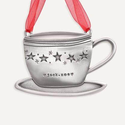 Cozy Cup Ornament (Pewter)
