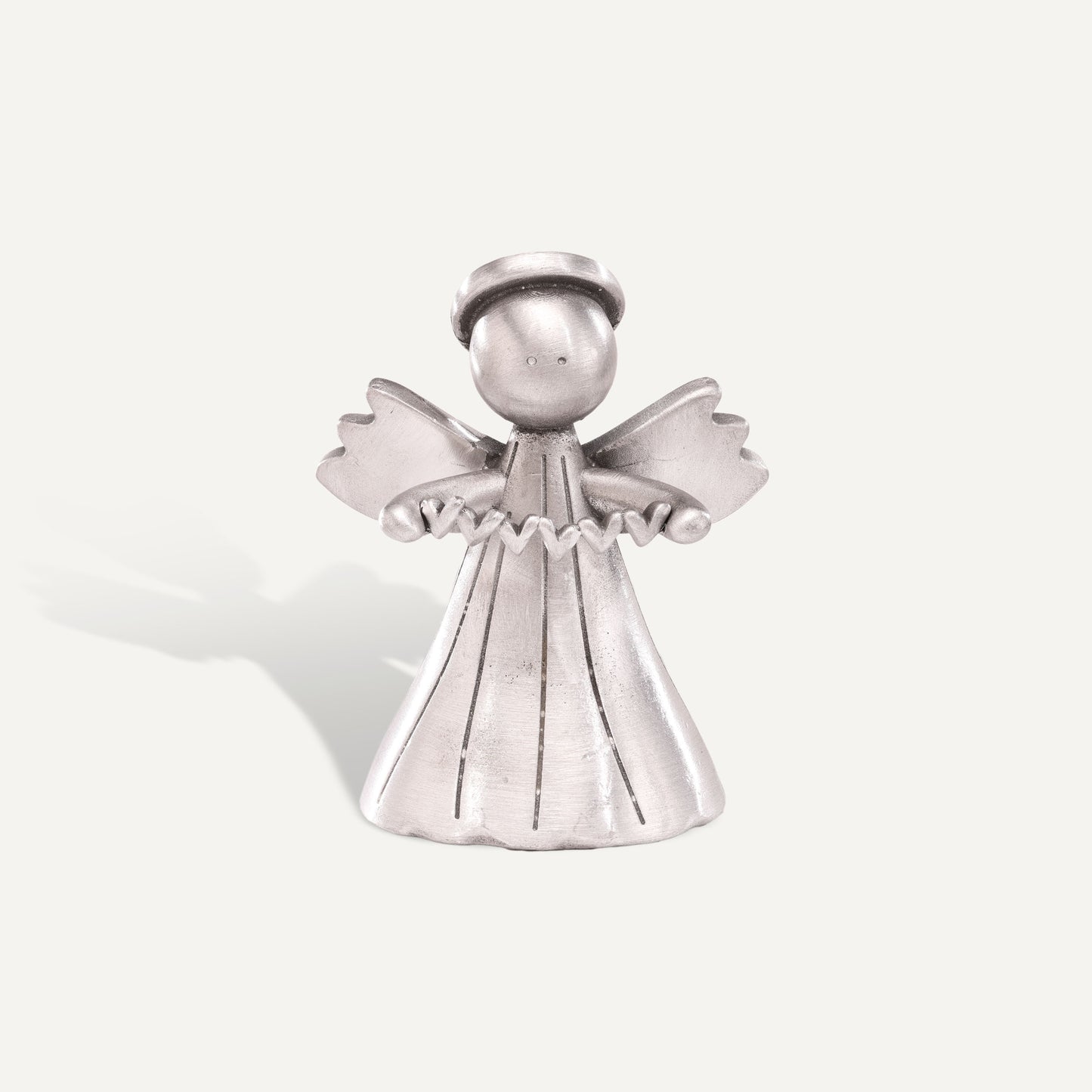 Angel with Heart Garland (Pewter)