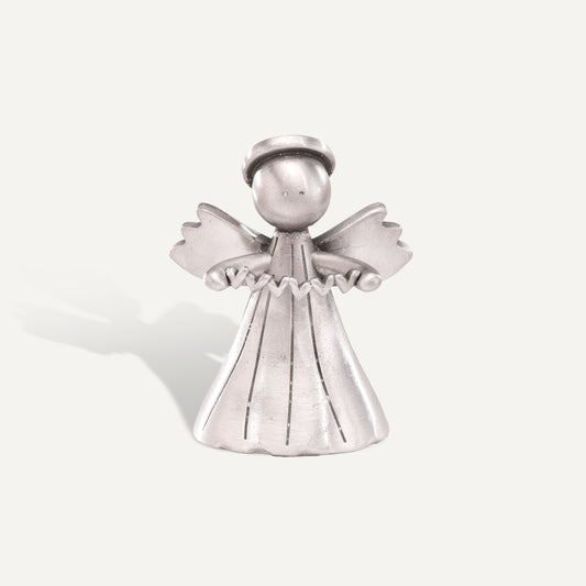 Angel with Heart Garland (Pewter)