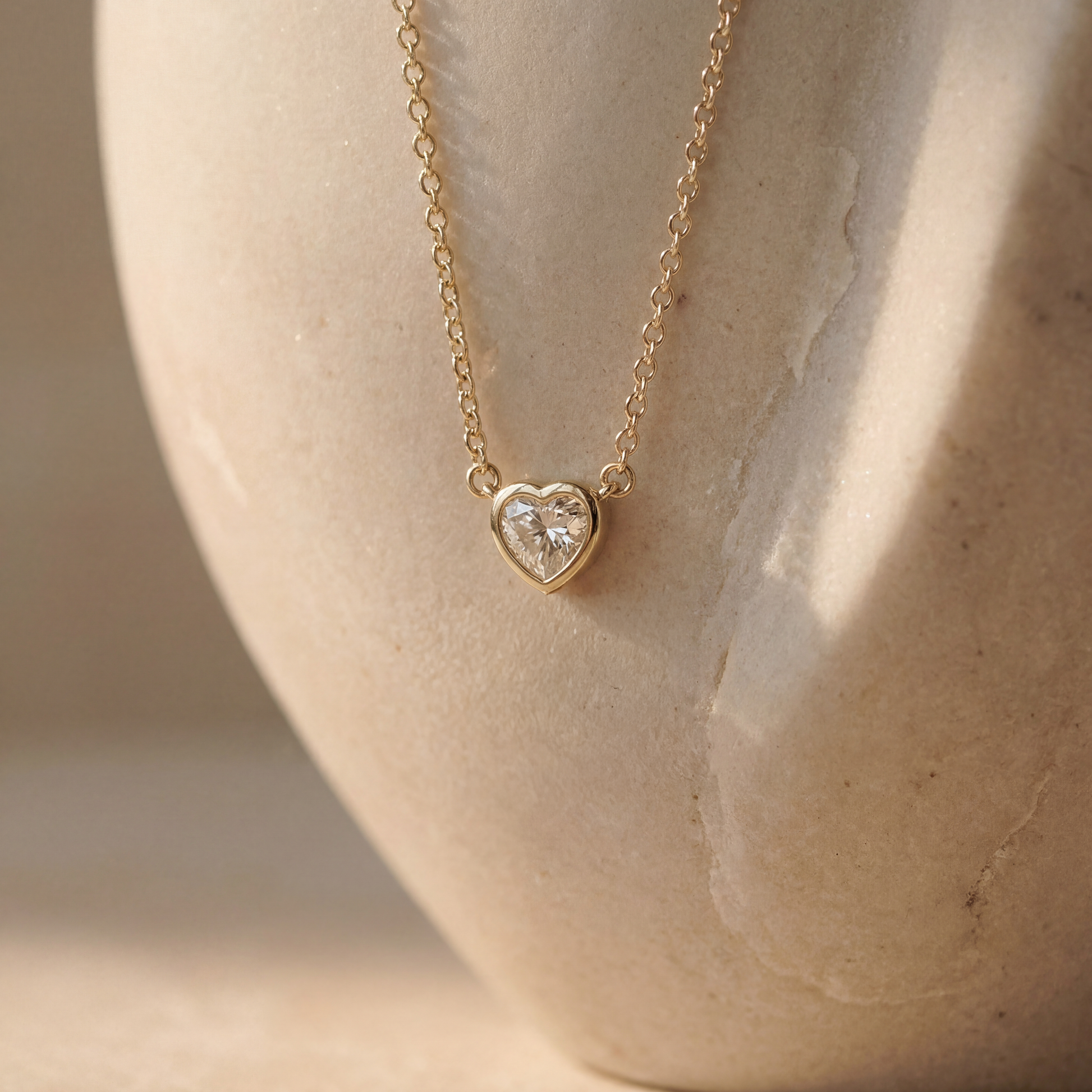Diamond Glimmer Heart Pendant Necklace (14K Solid Gold) - Lisa Leonard Designs