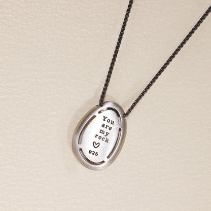 My Rock Necklace  (Sterling Silver)