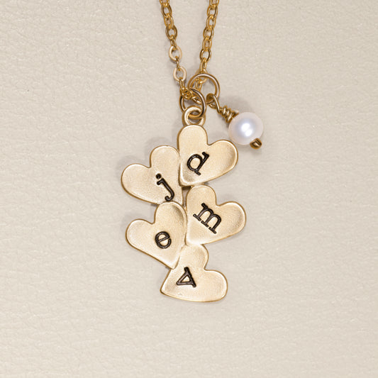 Heaps of Love Necklace (Gold Plated)