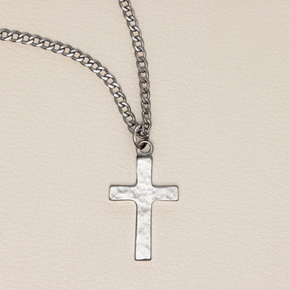 Redemption Cross Necklace (Pewter)