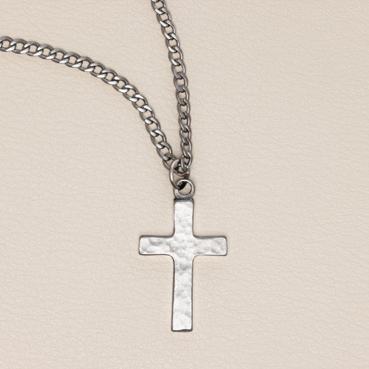 Redemption Cross Necklace [Pewter]