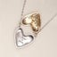 Inside My Heart Hidden Message Necklace-floral {Sterling Silver}
